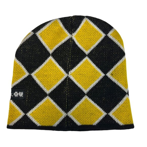 Highmark Pittsburgh Pirates Argyle Beanie Hat Black Yellow Fanwear - Picture 2 of 6